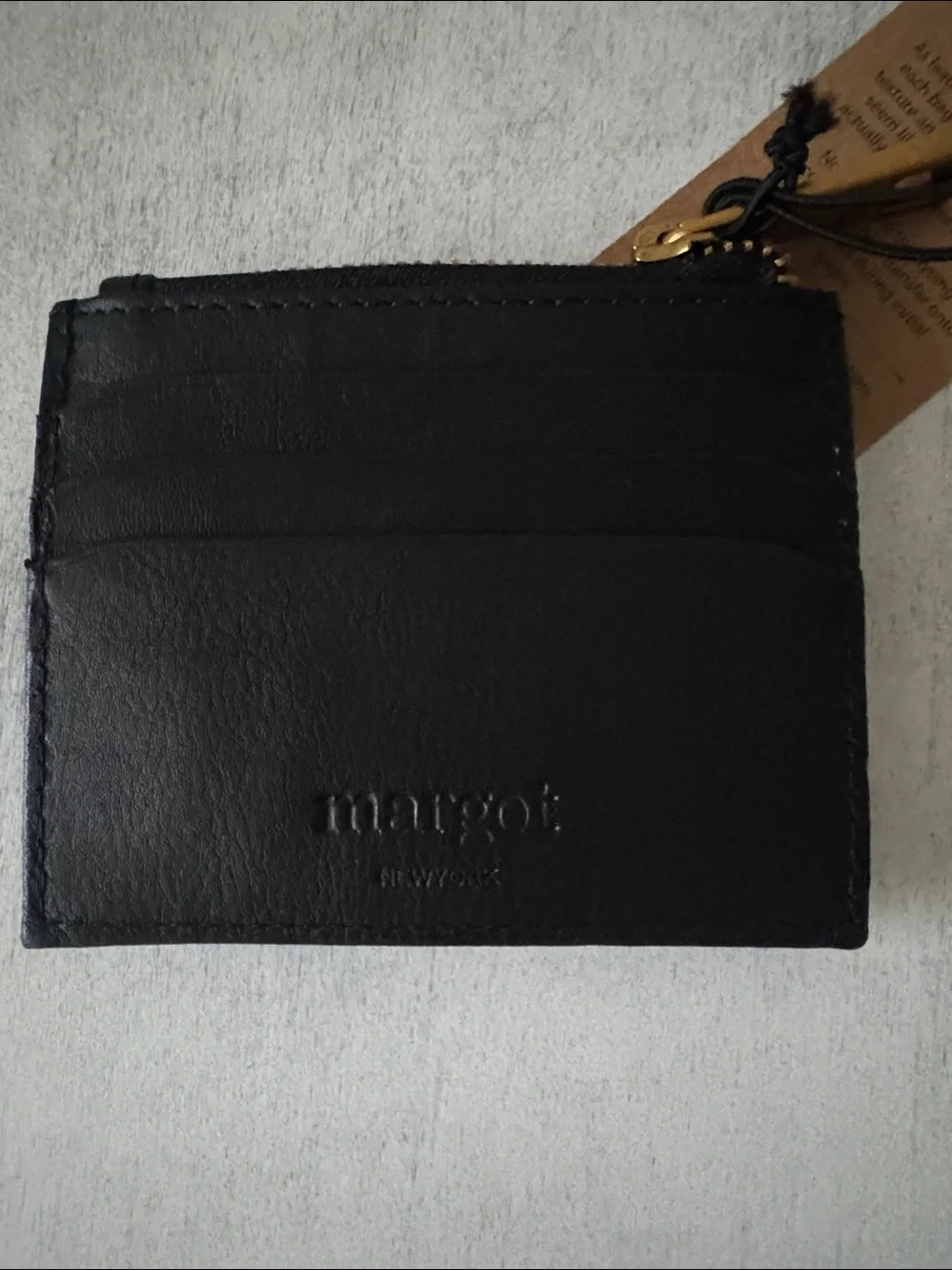 Margot Wallet Betty Zip Leather Card Holder Black 4